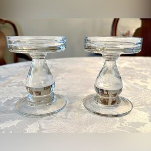 🤍 Pair of Krosno ~ Made in Poland ~ Pillar Candle Holder 🤍